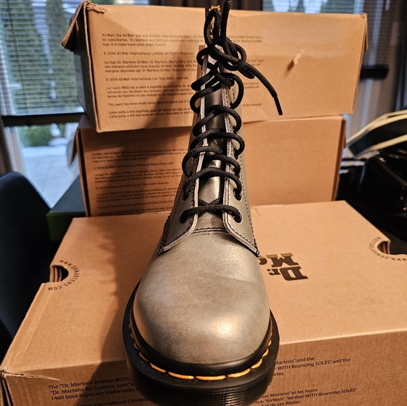 Dr. Martens Silver Metallic Boots - Picture 6 of 6
